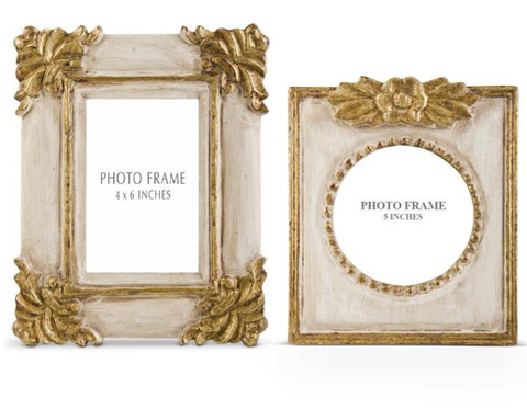 Assorted Antique Cream Photo Frame, INDIVIDUALLY SOLD