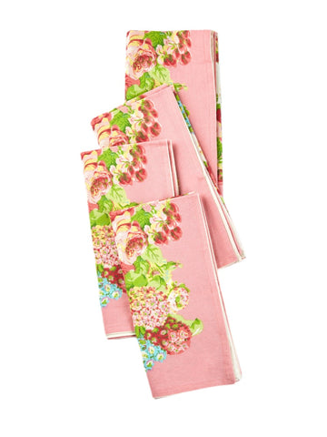 April Cornell Spring Gathering Napkin - Pink, INDIVIDUALLY SOLD