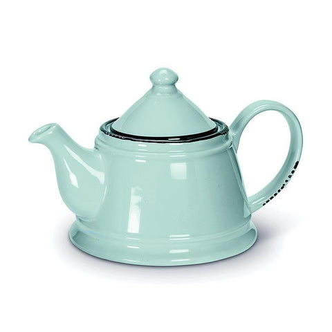 Ceramic Enamel Style Teapot- BLUE