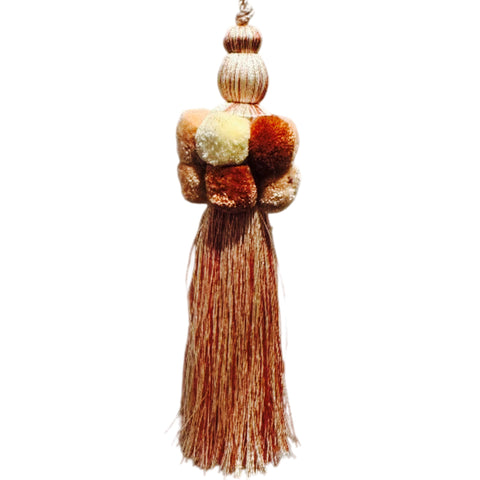Pink Pom Pom Tassel