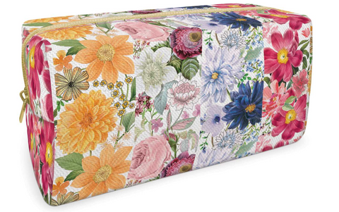 Floral Cosmetic Bag - LARGE