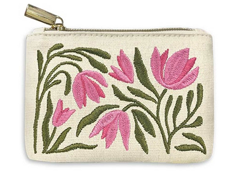 Tulip Embroidery Pouch
