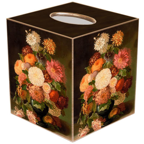 Autumn Flowers Tissue Box Cover
