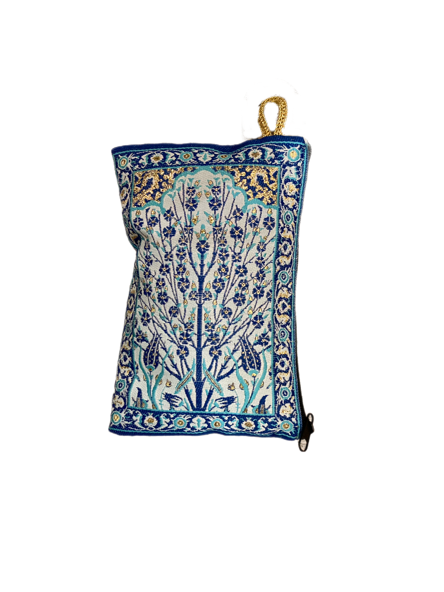 Ornate Pouch- Tree Navy