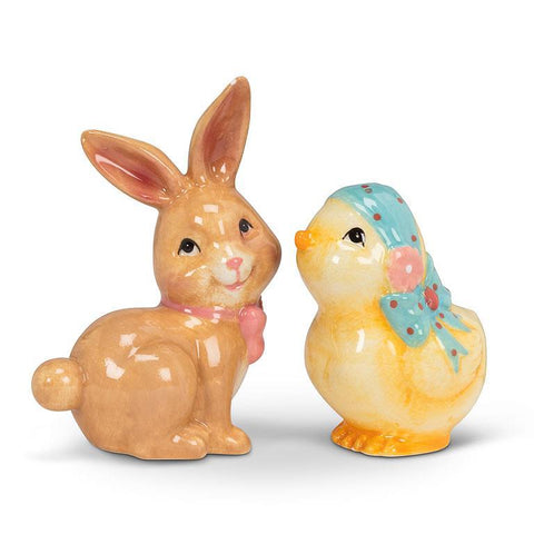 Bunny And Chick Salt & Pepper, Set Of 2