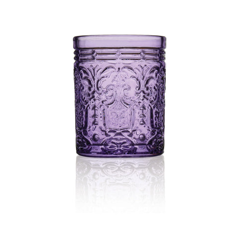 Purple Old Fashioned Glass