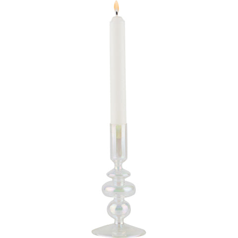 Glass Taper Candle Holder - SMALL