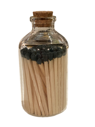 Black Coloured Matches In Jar