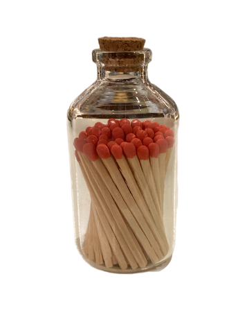 Red Coloured Matches In Jar