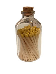 Yellow  Coloured Matches In Jar