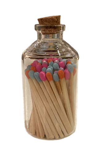 Multicoloured Matches In Jar