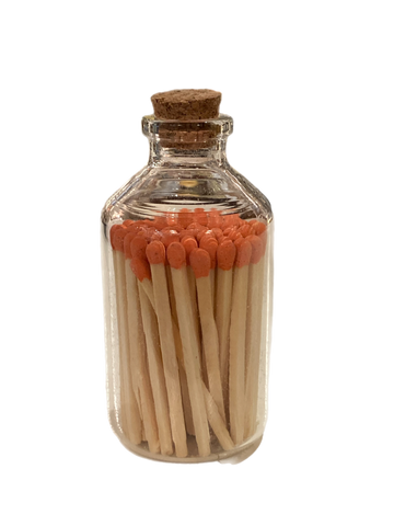 Apricot Coloured Matches In Jar