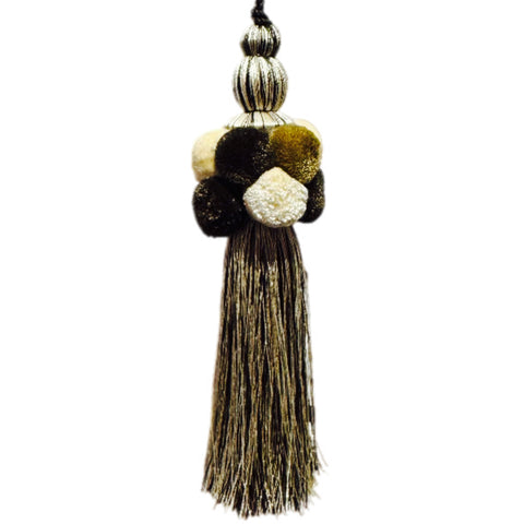 Brown Pom Pom Tassel