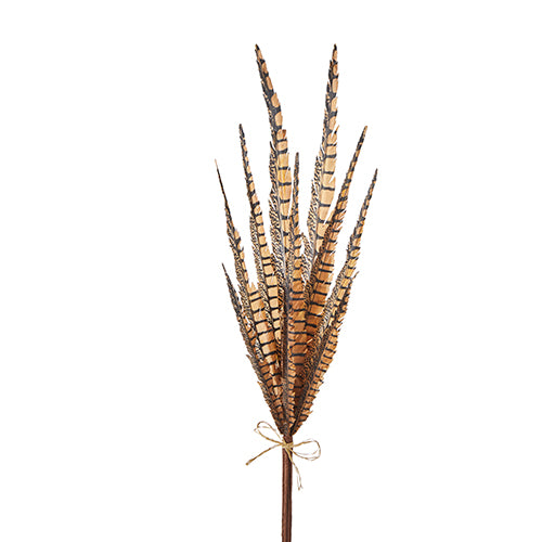 30" Faux Pheasant Feather Bundle
