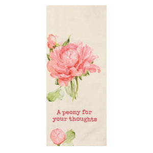 A Peony For Your Thoughts Tea Towel
