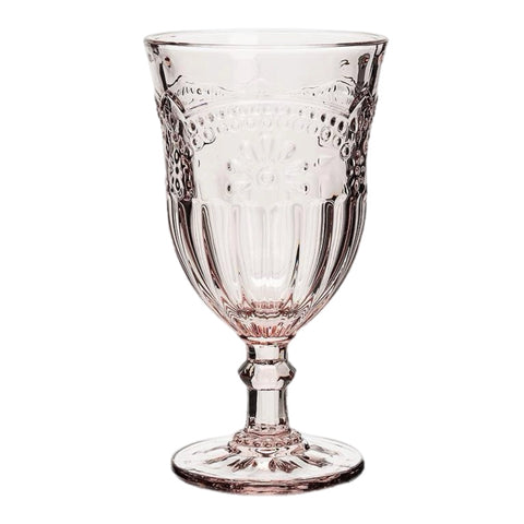 Pink Goblet Glass