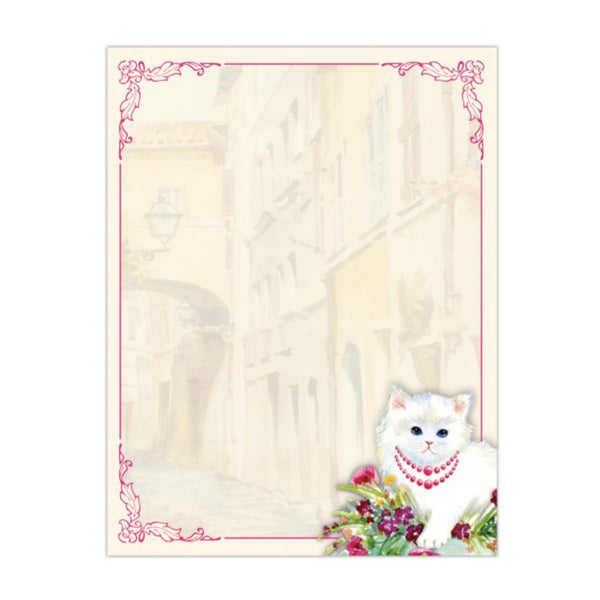 Kitten In Vase Pocket Notepad