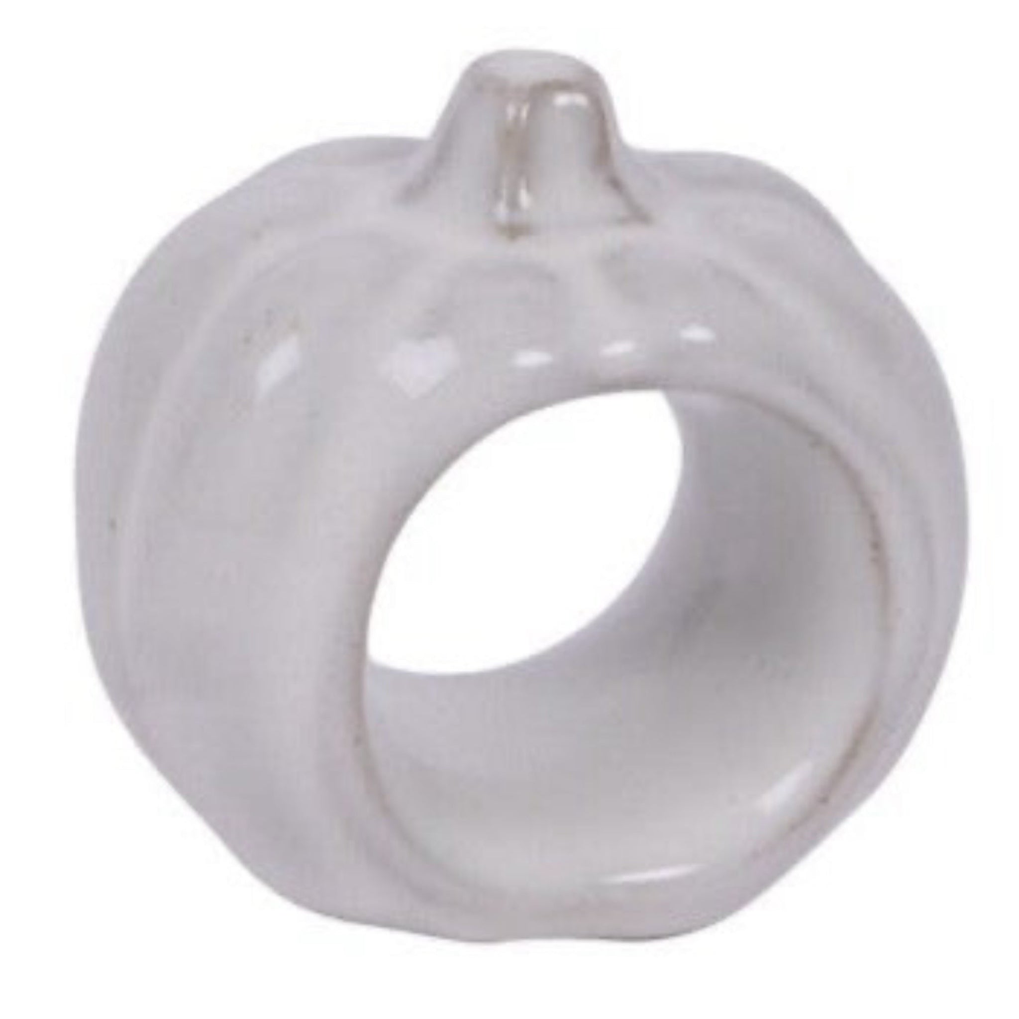 White Pumpkin Napkin Ring