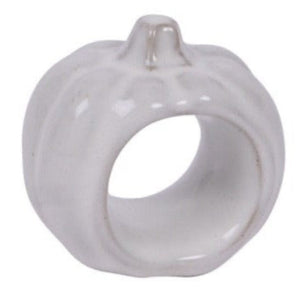 White Pumpkin Napkin Ring