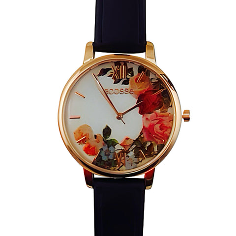 Black Rose Ladies Jewellery Watch