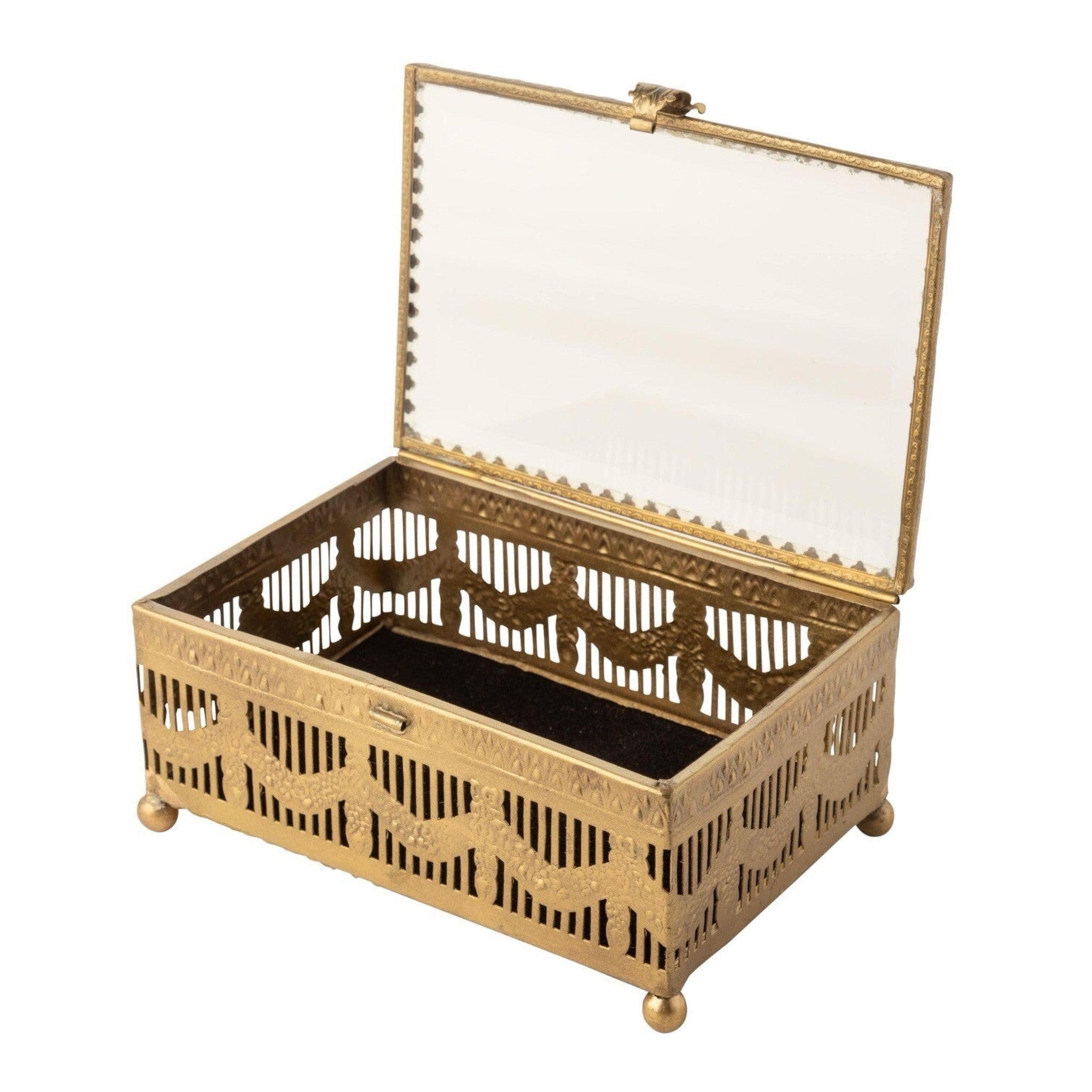Decorative Footed Jewelry Box