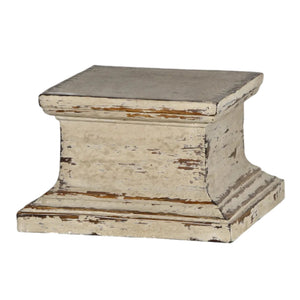 Cream Square Lamp Pedestal