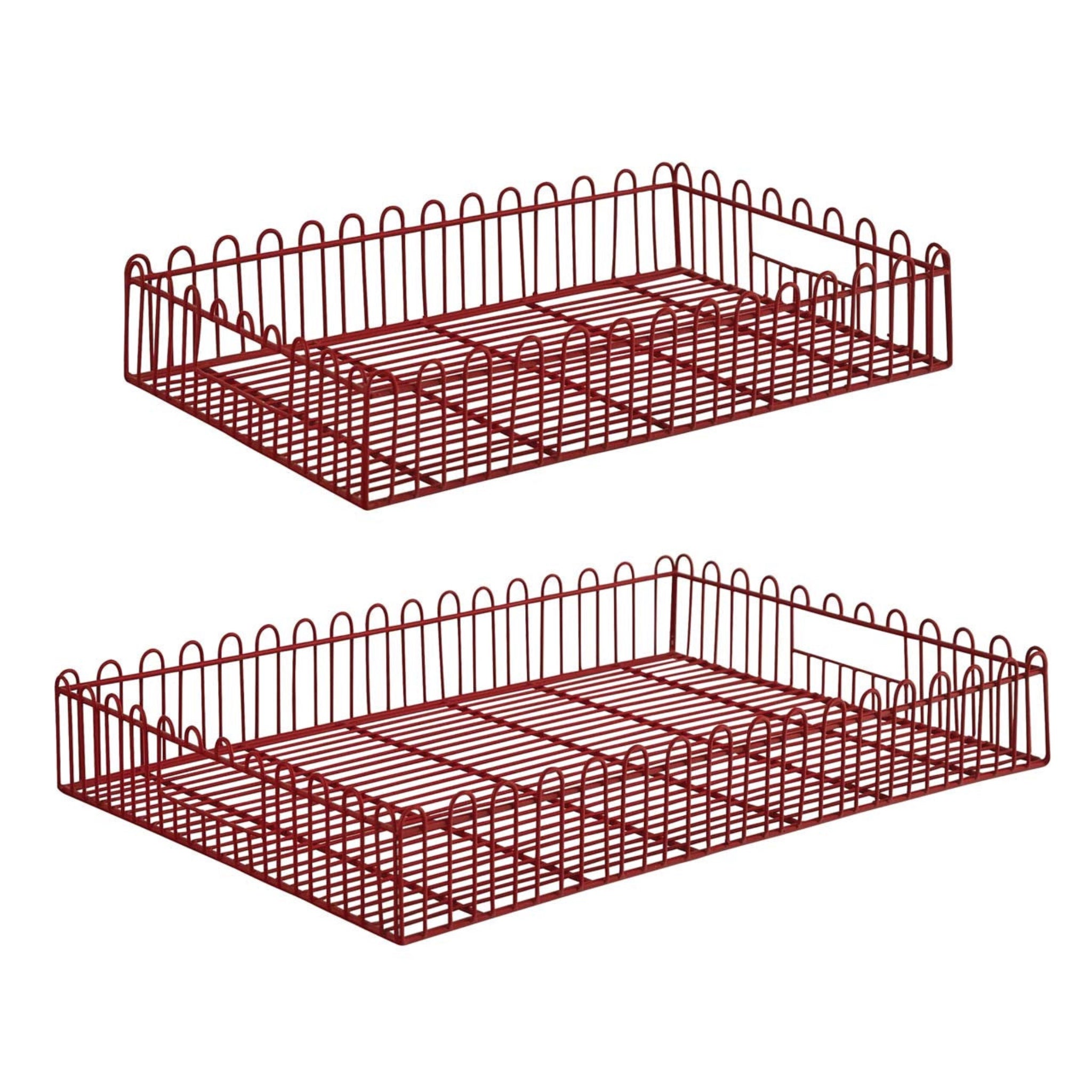 Assorted Red Wire Tray, INDIVIDUALLY SOLD