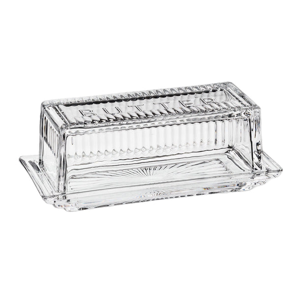 Depression Glass Butter Dish