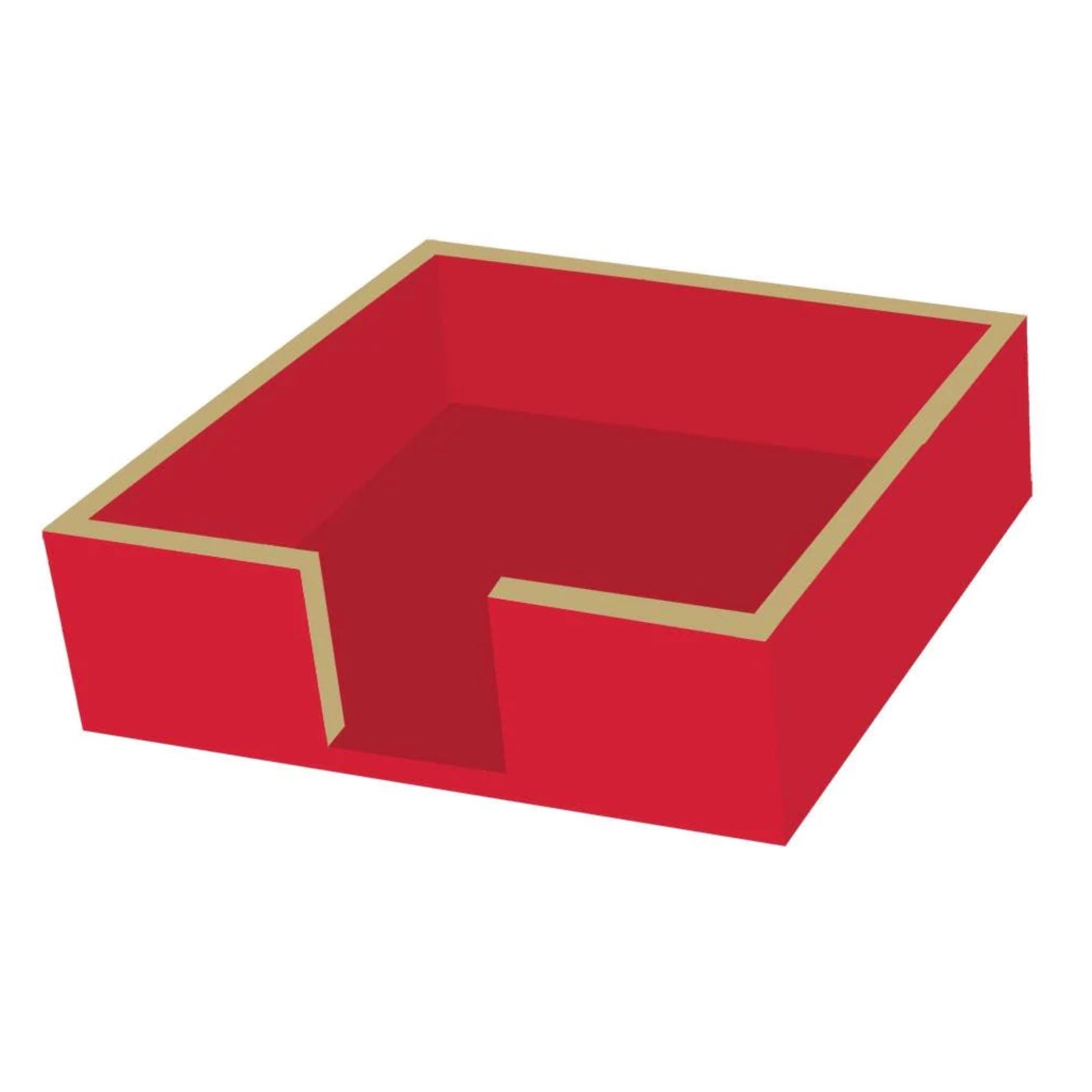 Red And Gold Cocktail Napkin Holder