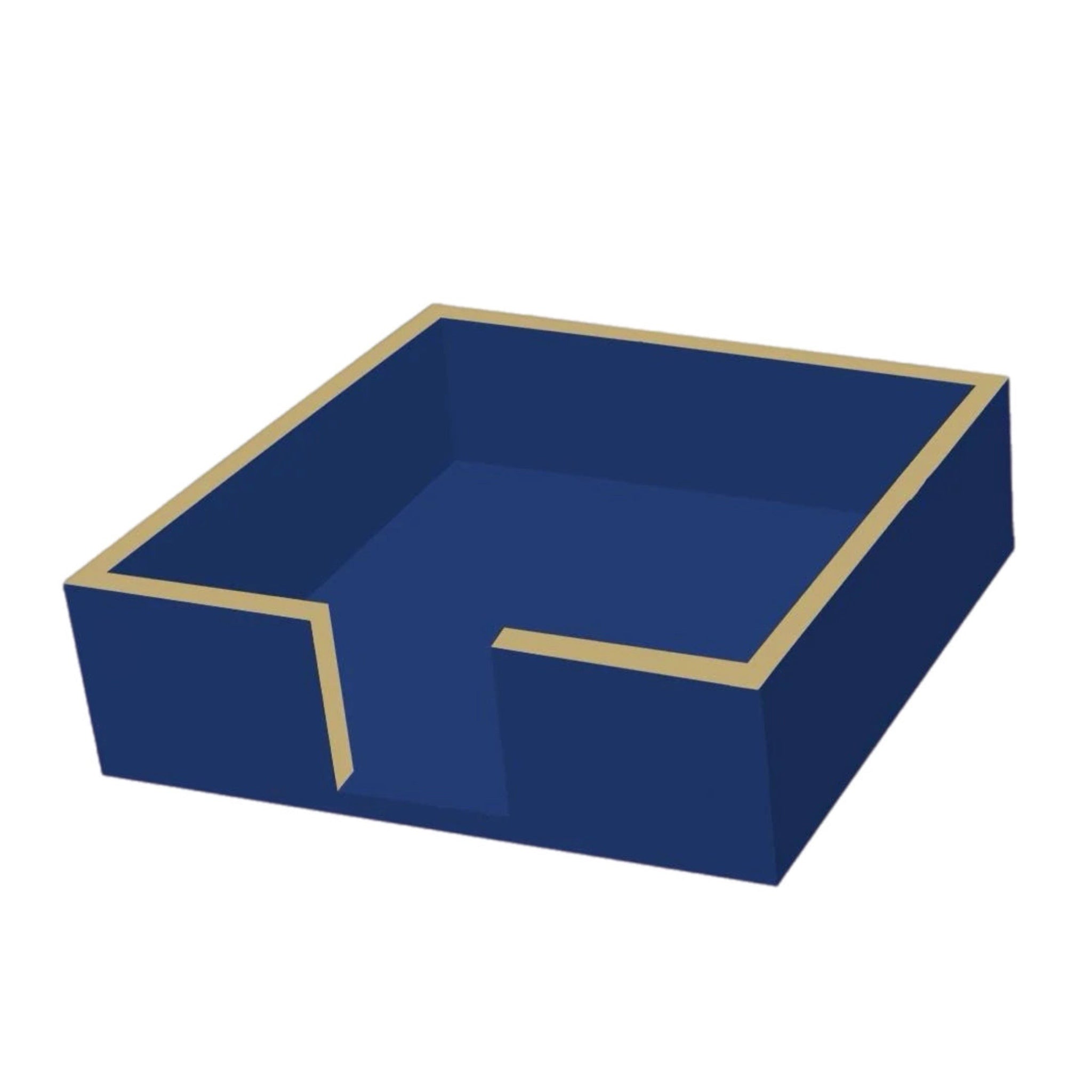 Blue And Gold Cocktail Napkin Holder