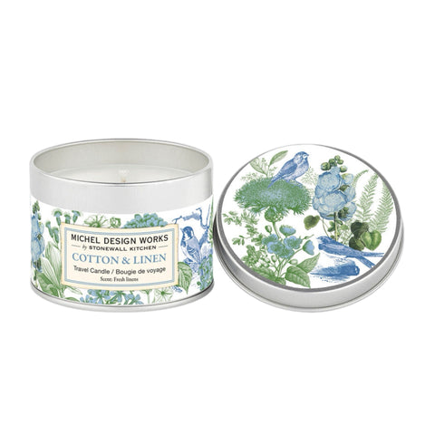 Cotton & Linen Travel Soy Candle