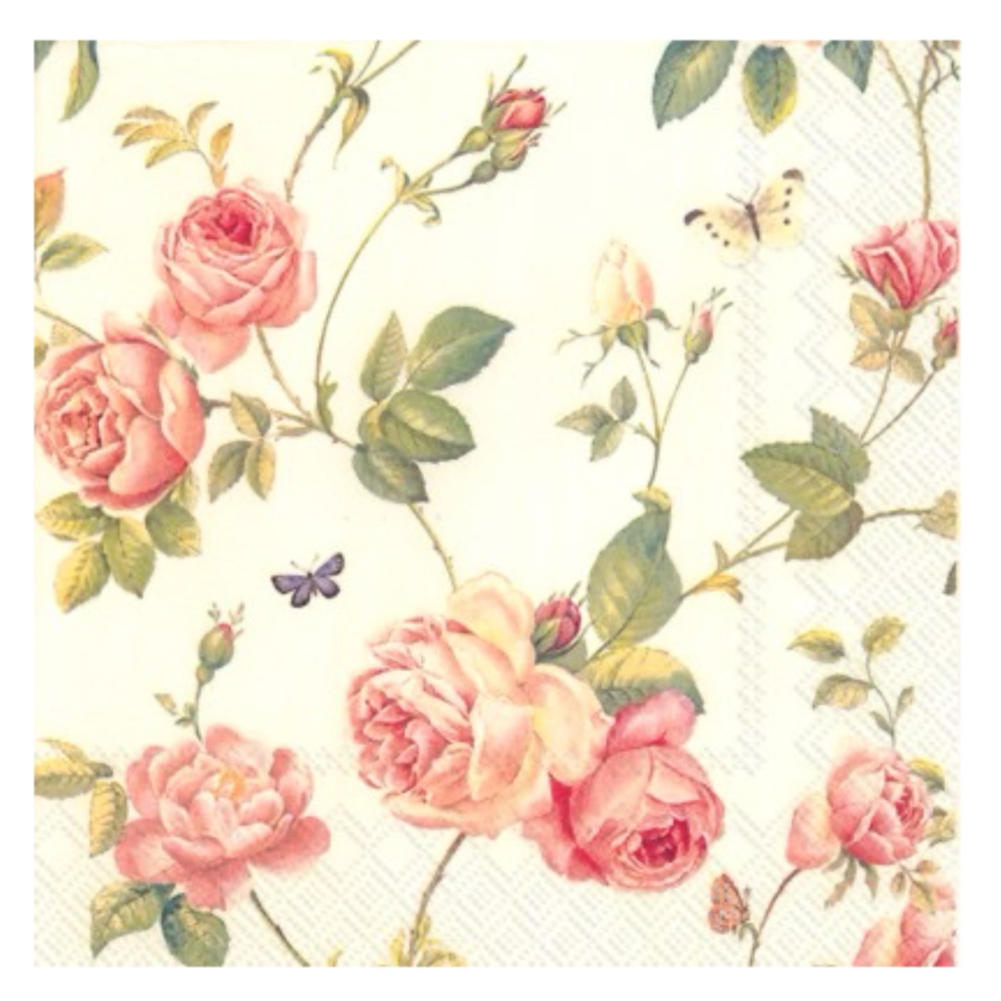 Luncheon Napkin: Rambling Rose