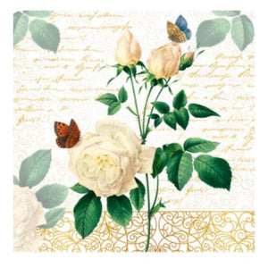 Luncheon Napkin: Rose Lace