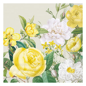 Luncheon Napkin: Yellow Rose