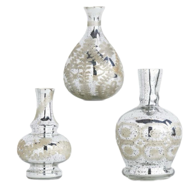 Assorted Mercury Glass Bud Vase, INDIVIDUALLY SOLD