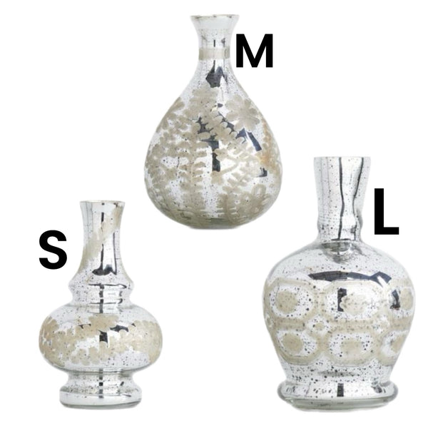 Assorted Mercury Glass Bud Vase, INDIVIDUALLY SOLD
