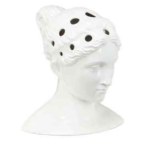 White Goddess Head Planter