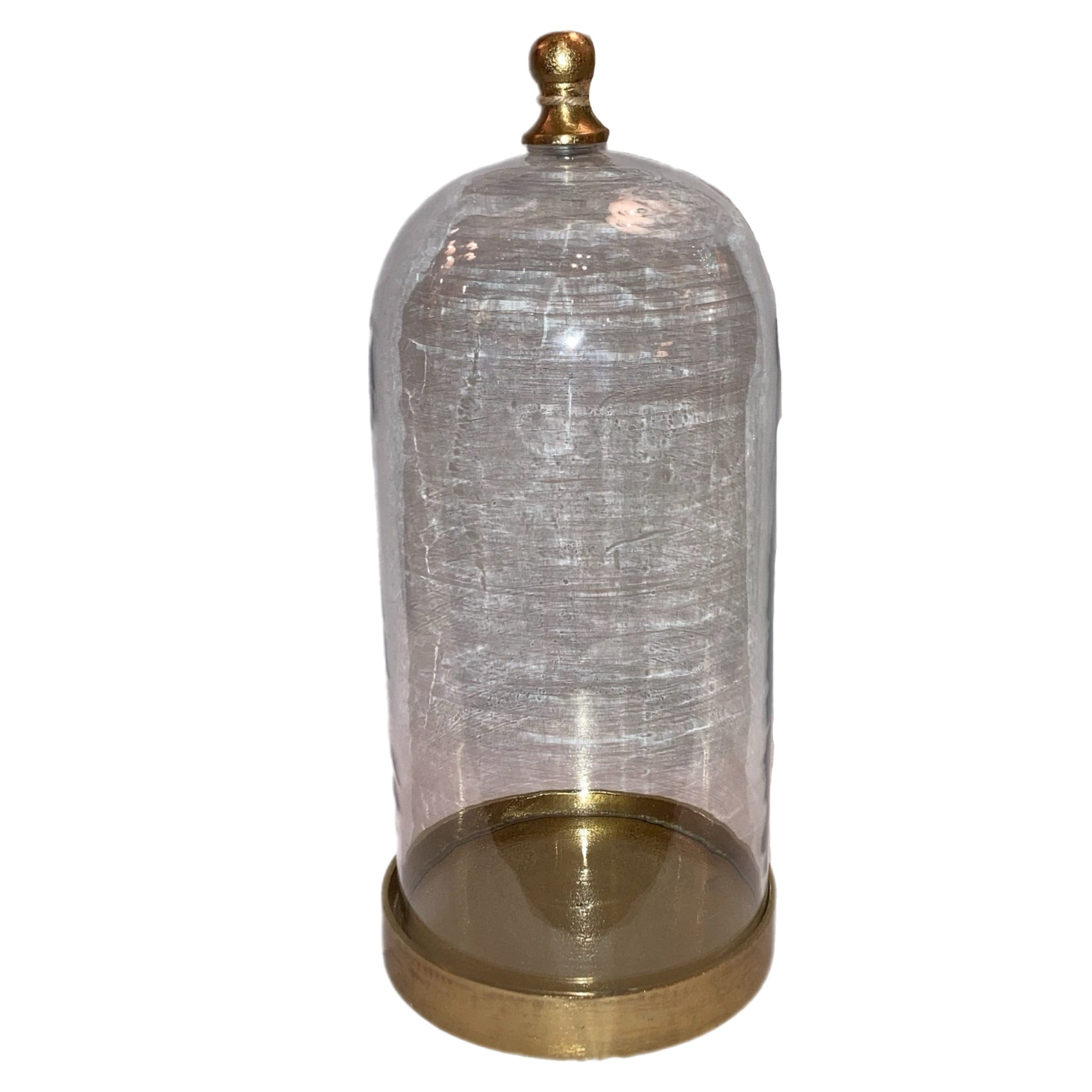 14.5" Cloche With Gold Base