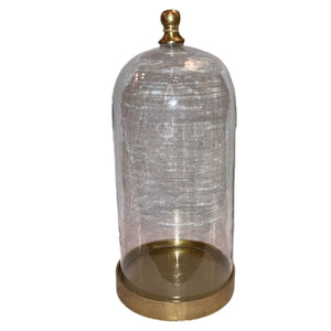 14.5" Cloche With Gold Base