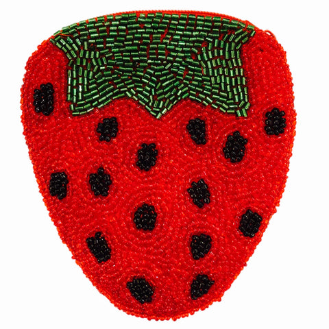 Strawberry Beaded Wallet