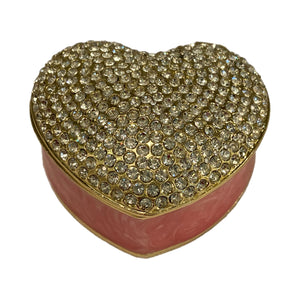 Pink Heart Trinket Box