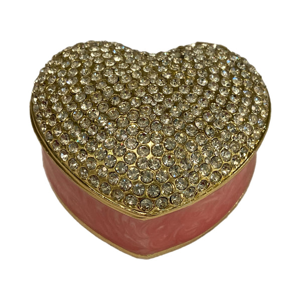 Pink Heart Trinket Box