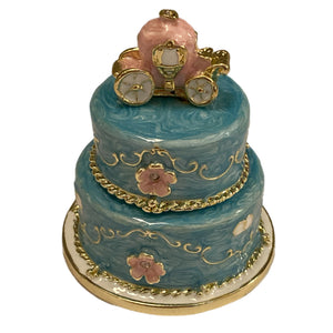 Blue Cake Trinket Box