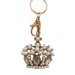 Crown With Pearls Keychain