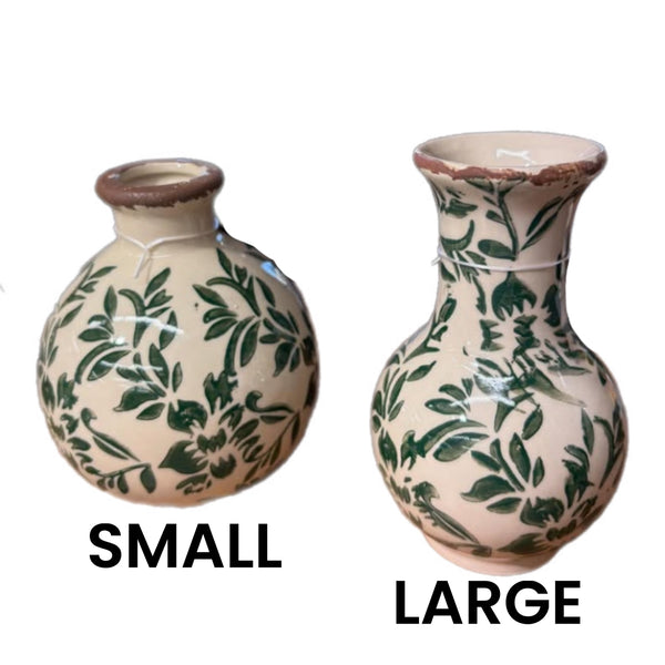 Assorted Green Floral Vase, INDIVIDUALLY SOLD