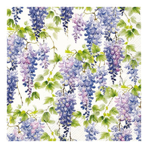Luncheon Napkin: Purple Wisteria