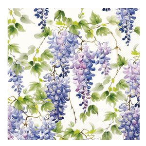Cocktail Napkin: Purple Wisteria