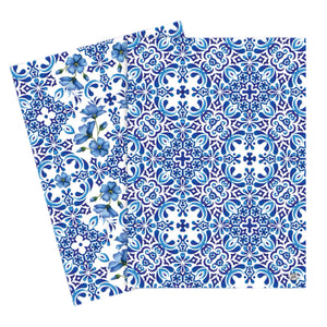 Assorted Indigo Seas Tea Towel, INDIVIDUALLY SOLD