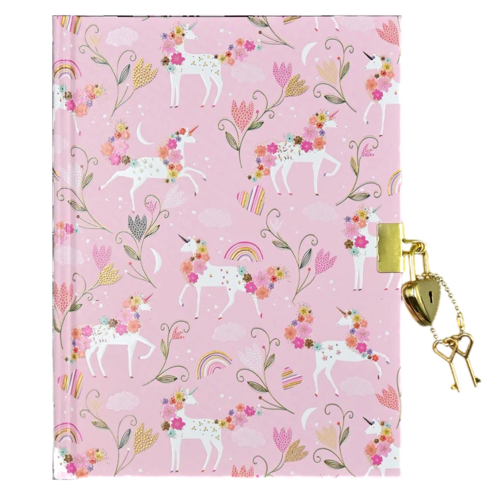 Unicorn Blooms Locking Journal