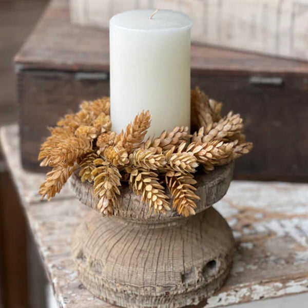 Natural Hop Pillar Candle Ring